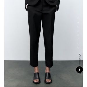 ZARA Black Basic Ankle Pant